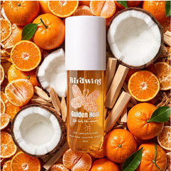 Golden Hour Body Splash – Long-Lasting Mandarin Orange, Coconut Water & Sandalwood Fragrance, 200ml