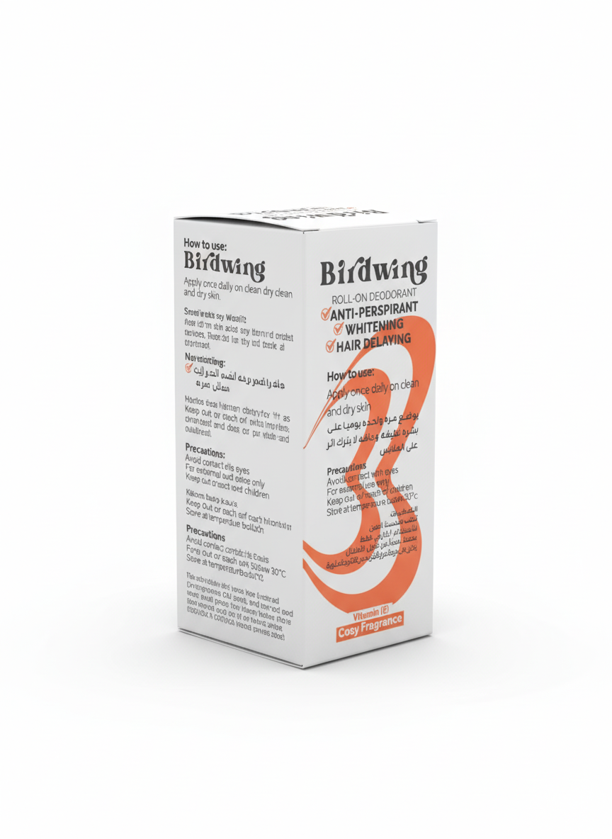 Birdwing Cozy Roll-On Deodorant 50ml | 48H Protection, Whitening Birdwing Cozy Roll-On Deodorant 50ml | 48H Protection, Whitening